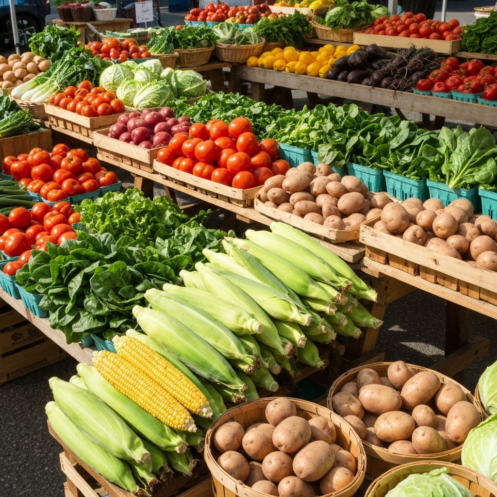Frisches Gemüse vom Markt